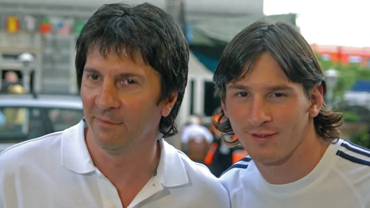 Lionel y Jorge Messi