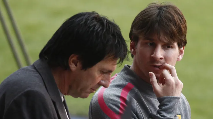 Jorge y Lionel Messi