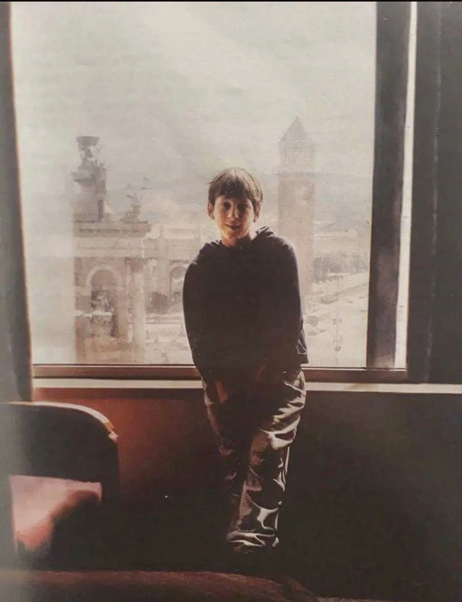 Jorge Messi tomó esta foto de Lionel en el año 2000, cuando recién habían llegado a Barcelona.