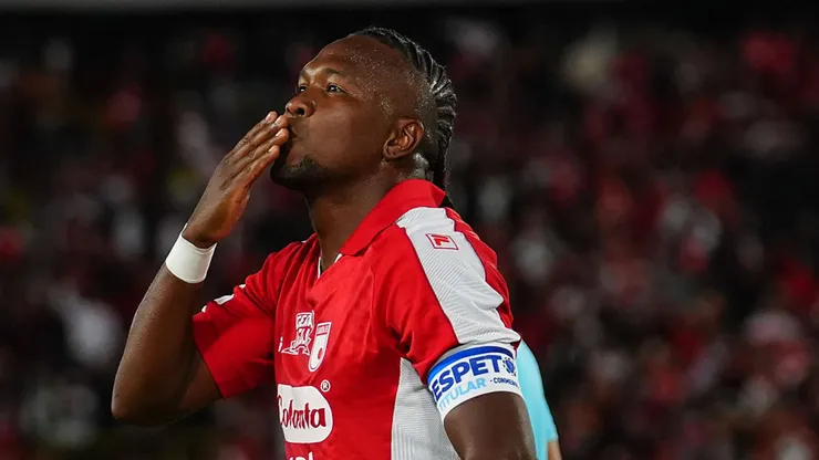 Hugo Rodallega, capitán de Independiente Santa Fe.