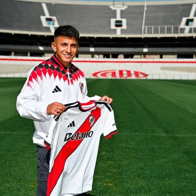 Almada firmó su contrato con River y usará el dorsal 23