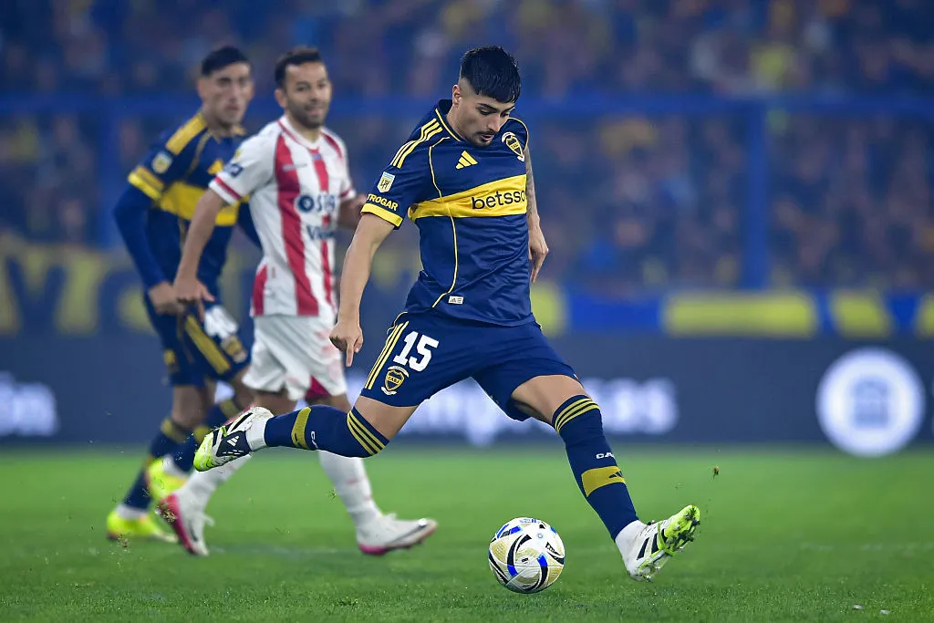 Williams Alarcón, mediocampista de Boca. (Getty Images)