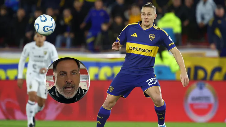 Santiago Ascacibar, nuevamente una de las figuras de Boca.