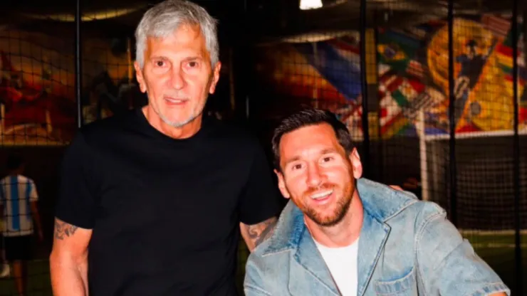 Jorge y Lionel Messi