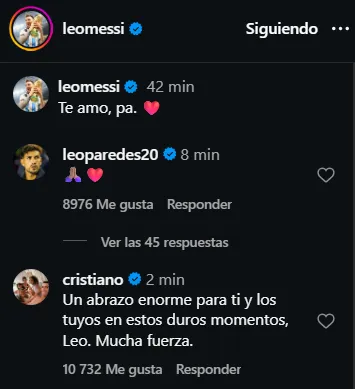 El mensaje de Cristiano para Messi