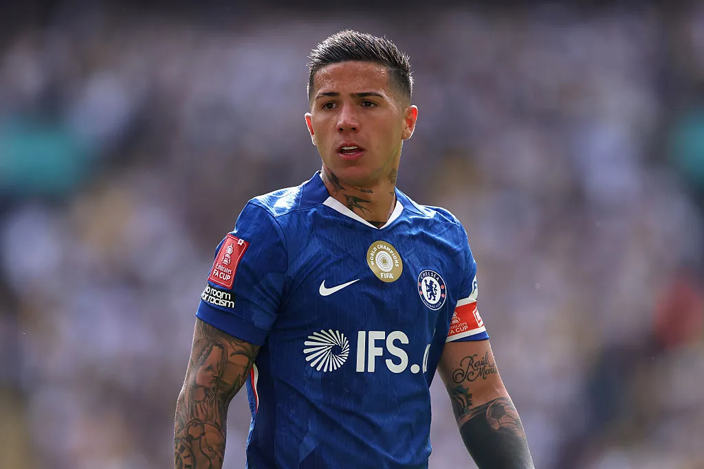 Enzo Fernández, mediocampista argentino de Chelsea. (Getty Images)