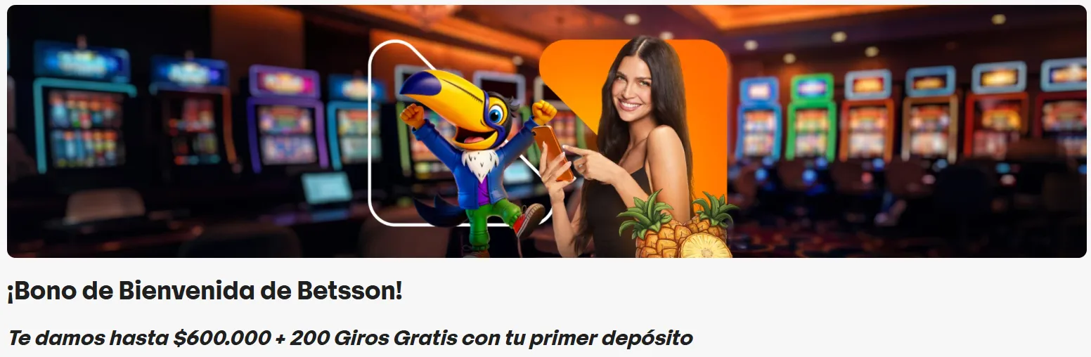 Captura tomada desde la web de Betsson