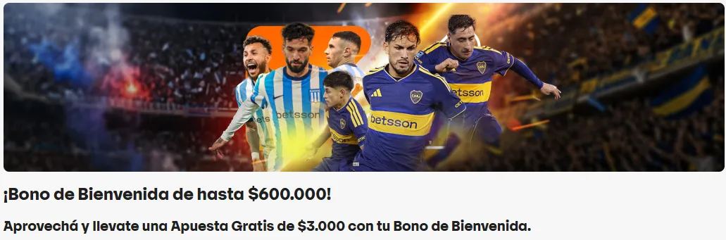 Captura realizada desde la web de Betsson