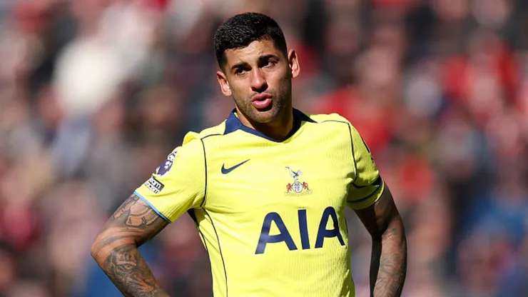 Cristian Romero, durante su etapa en Tottenham.