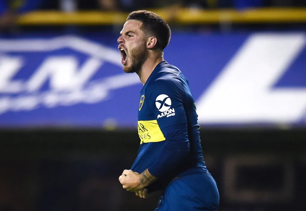 Nahitan Nández, en su etapa en Boca. (Getty Images)