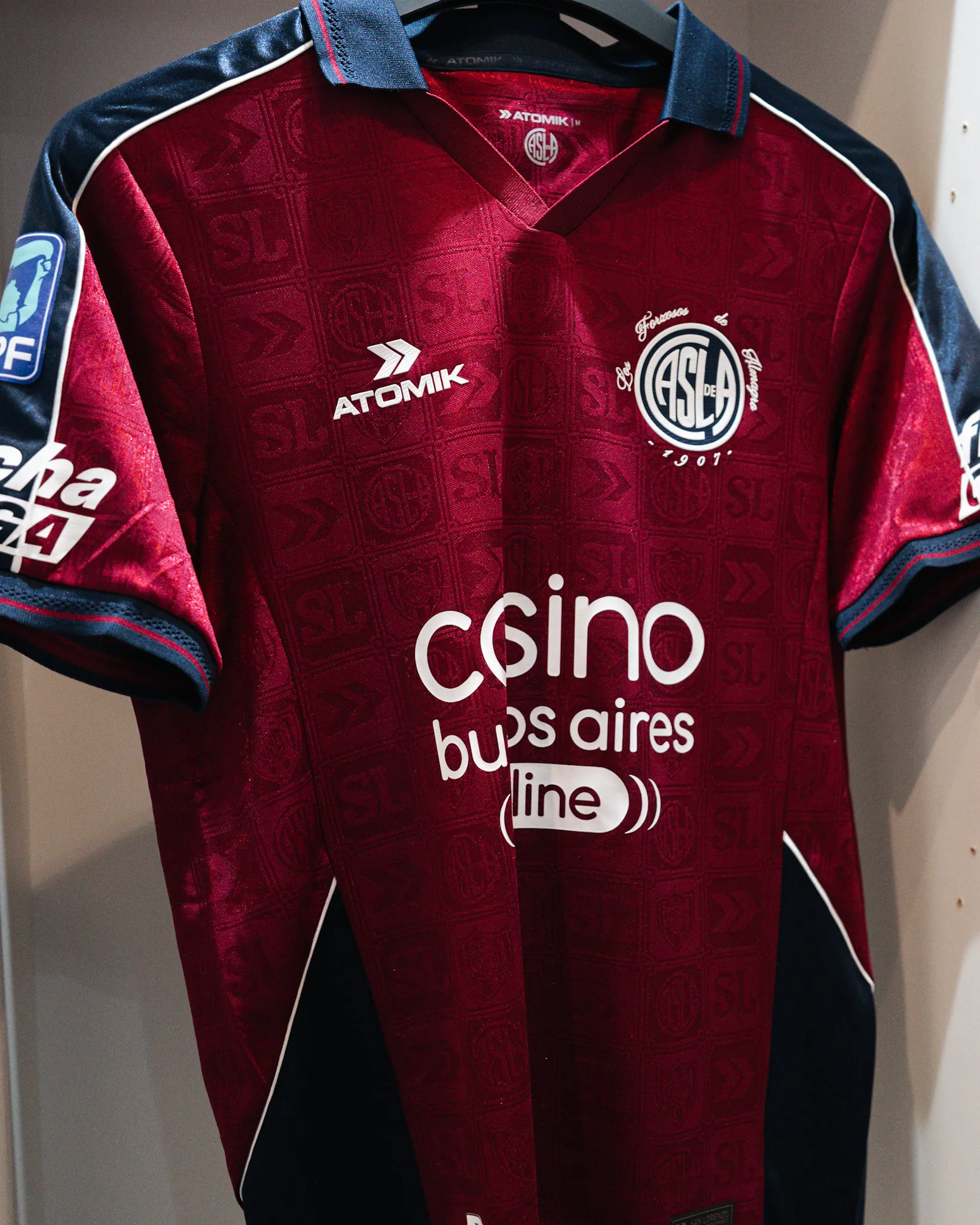 San Lorenzo estrenó camiseta ante Unión. (Foto: @SanLorenzo).