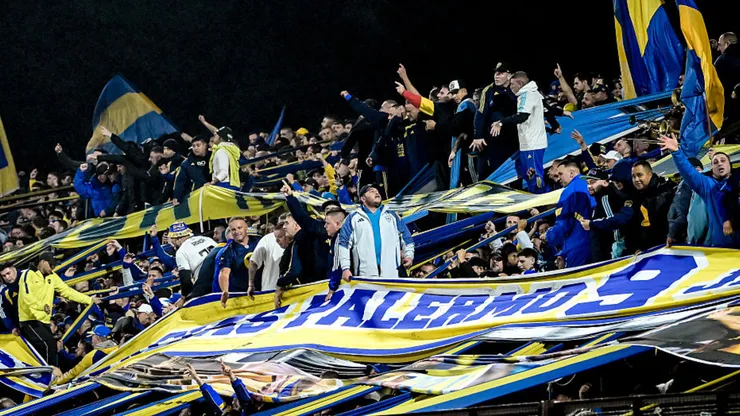 Los hinchas de Boca ante Platense.