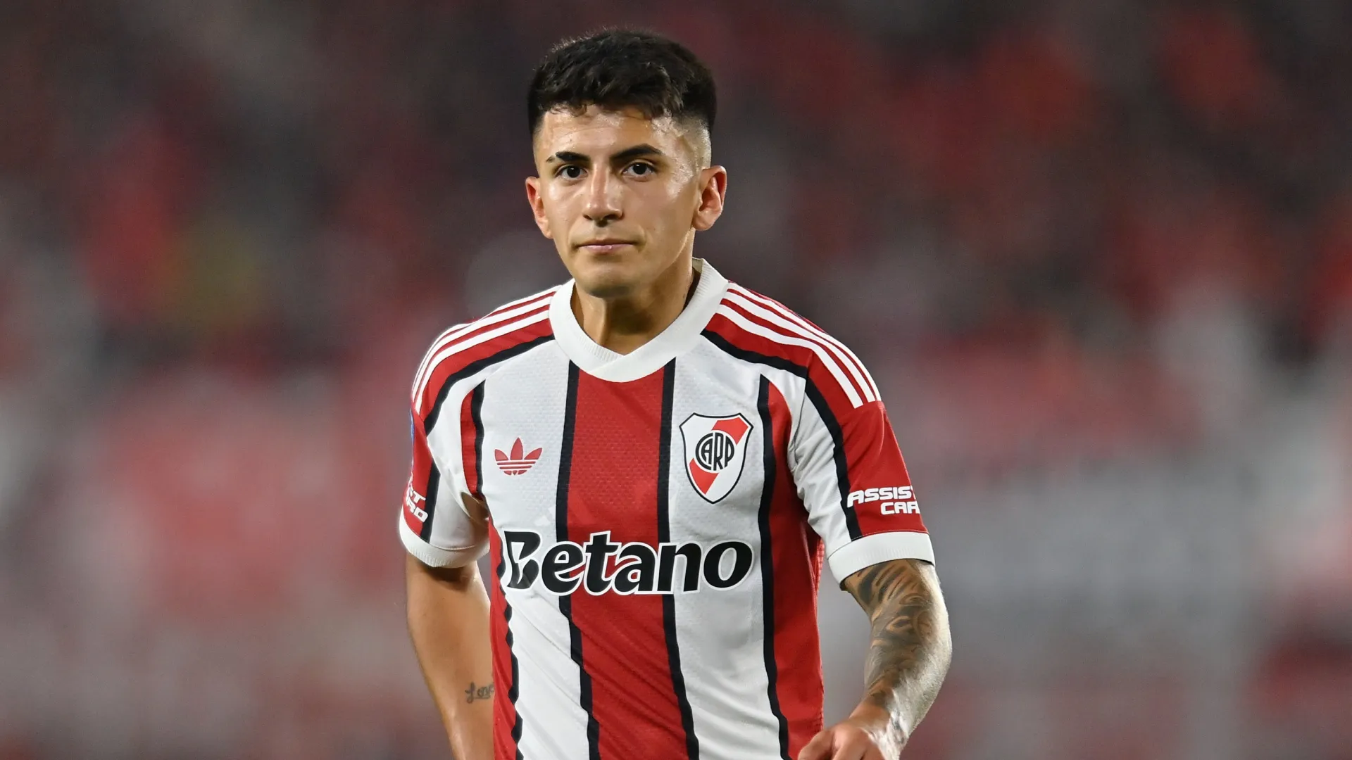 Thiago Almada, en su debut en River. (Foto: Getty).