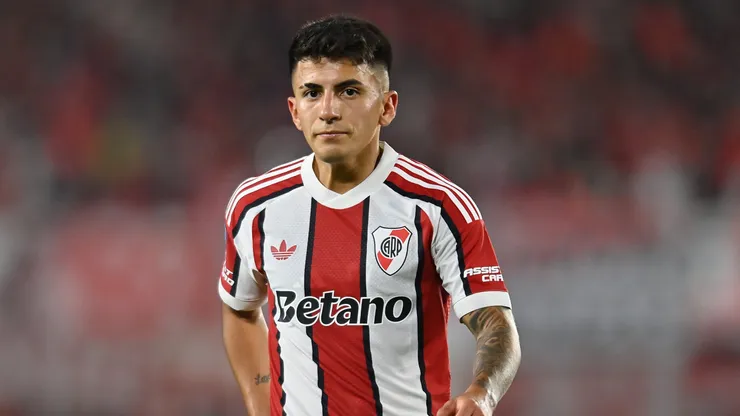 Thiago Almada, en su debut en River.