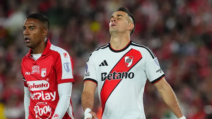 River empató ante Independiente Santa Fe en Colombia.