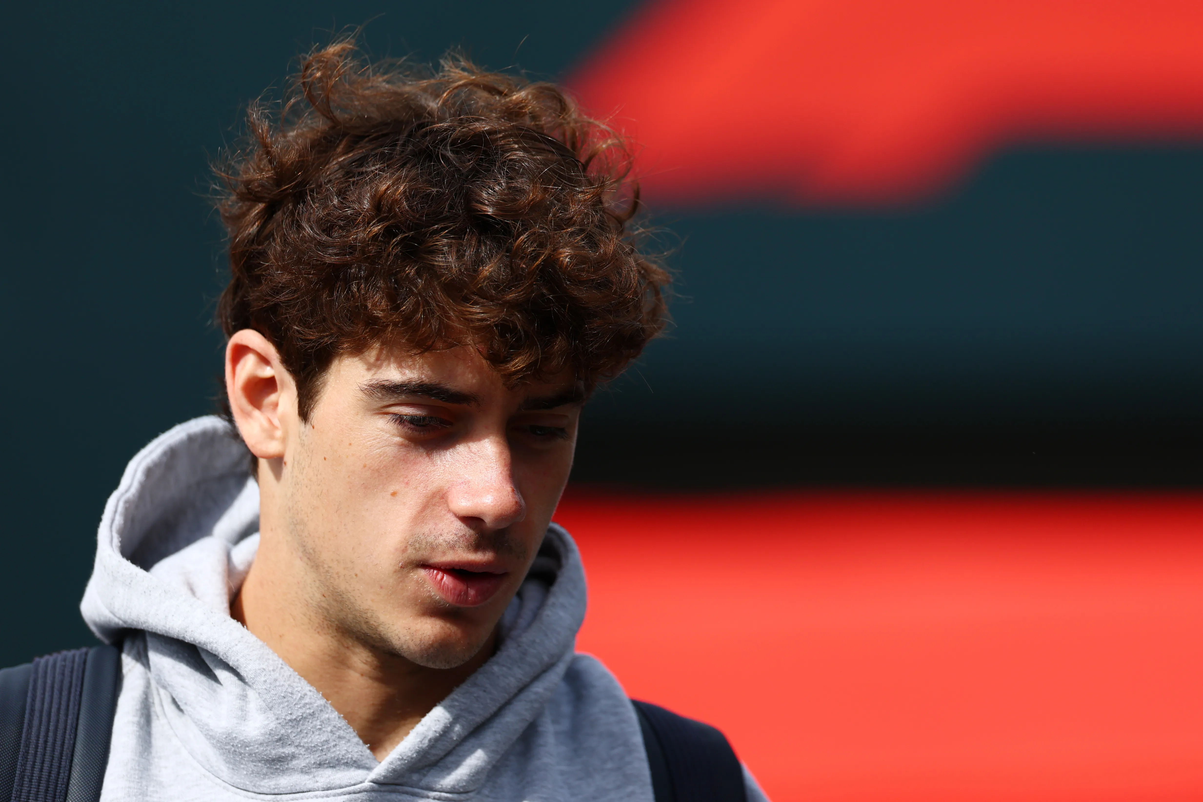 Franco Colapinto en su llegada al circuito de Zandvoort (Getty Images)