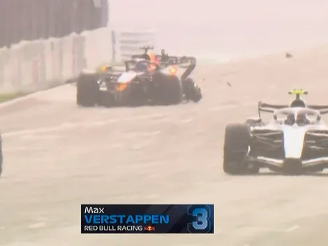 Impactante: el choque de Max Verstappen en la primera vuelta del GP de Países Bajos