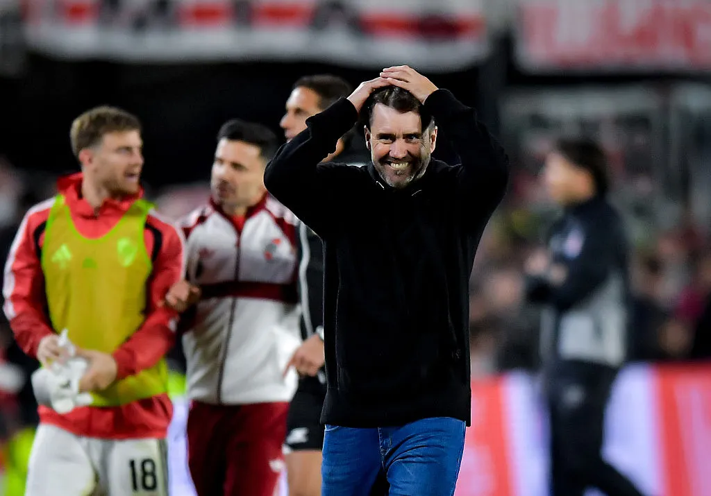 Eduardo Coudet, director técnico de River Plate. (Getty Images)