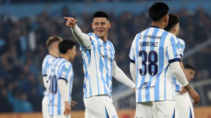 El festejo de Marcos Rojo.