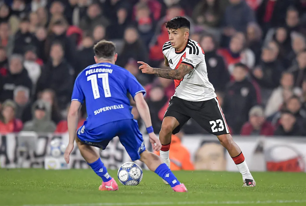 Thiago Almada en River – Vélez. (Getty Images)