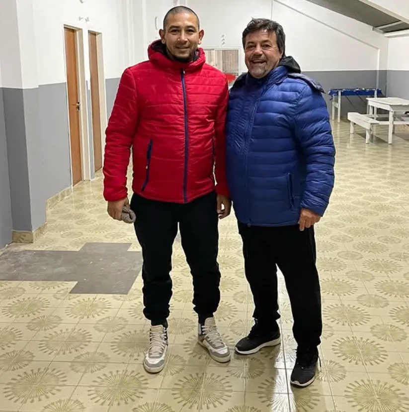 Chino Luna con Caruso Lombardi en Español. (Foto: @chino7luna).