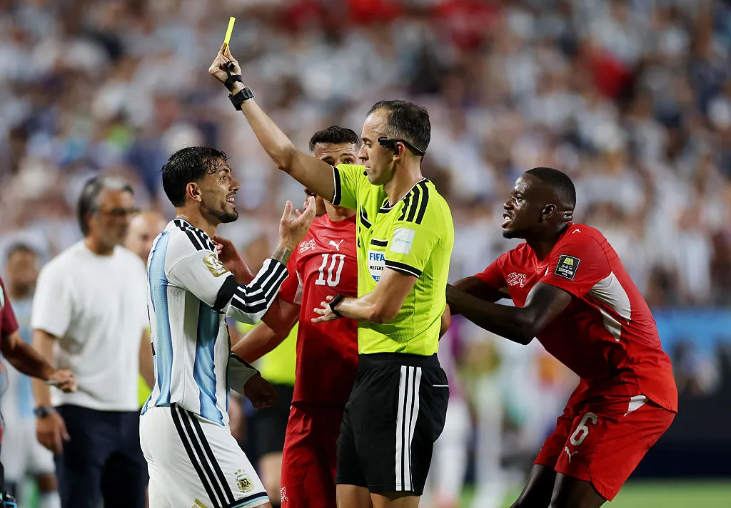 Leandro Paredes amonestado en Argentina – Suiza por el Mundial 2026. (Getty Images)