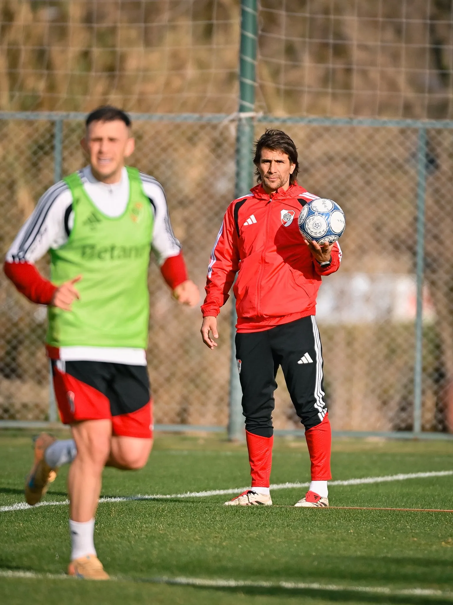 Leo Ponzio digirió su segunda práctica en River. (Foto: Prensa River).