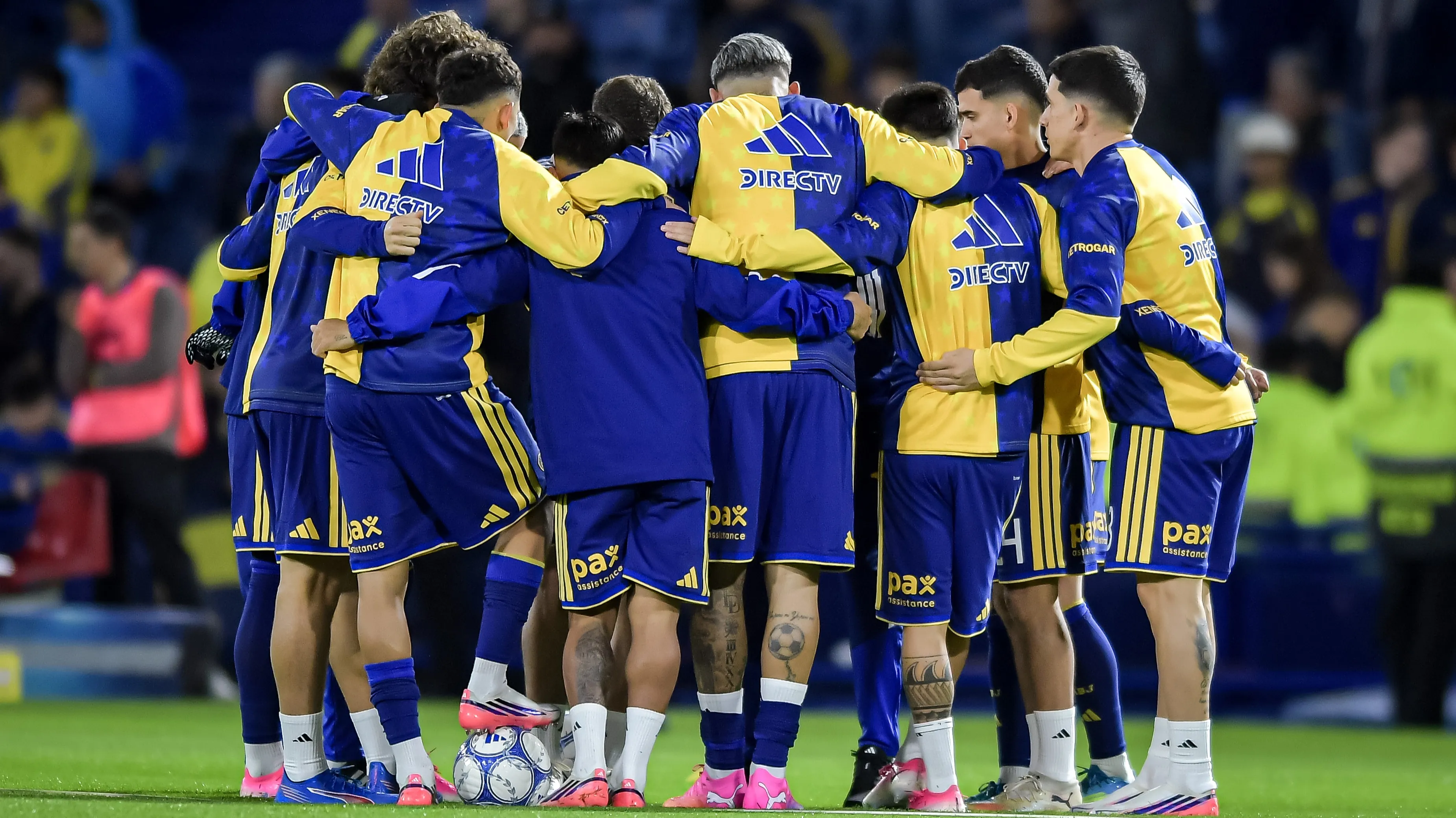 Los futbolistas de Boca Juniors.