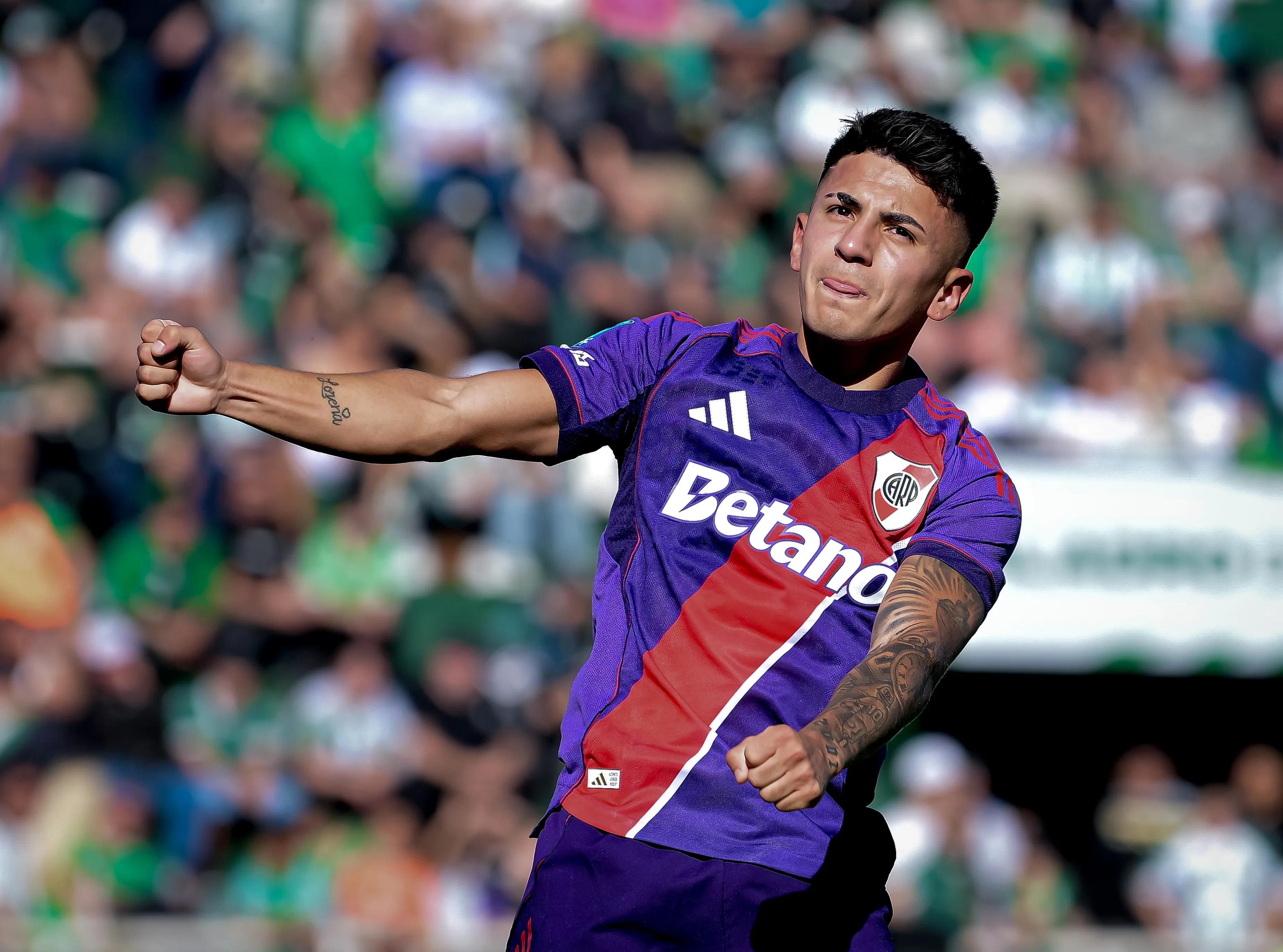 Almada, uno de los goleadores de River ante Banfield. (Foto: Getty)