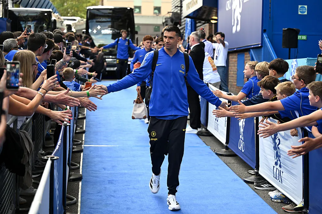 Emiliano Martínez, arquero argentino de Chelsea. (Getty Images)