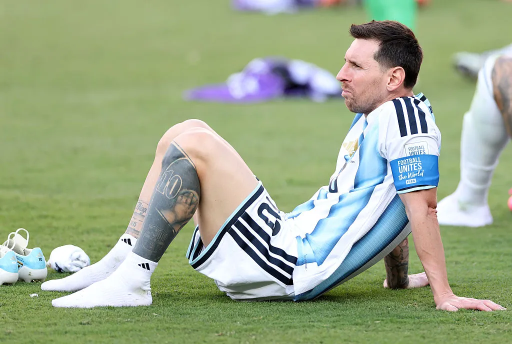 Lionel Messi tras perder la final del Mundial 2026. (Getty Images)