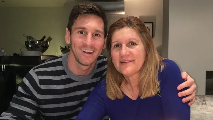 Lionel Messi y su madre Celia Cuccittini.