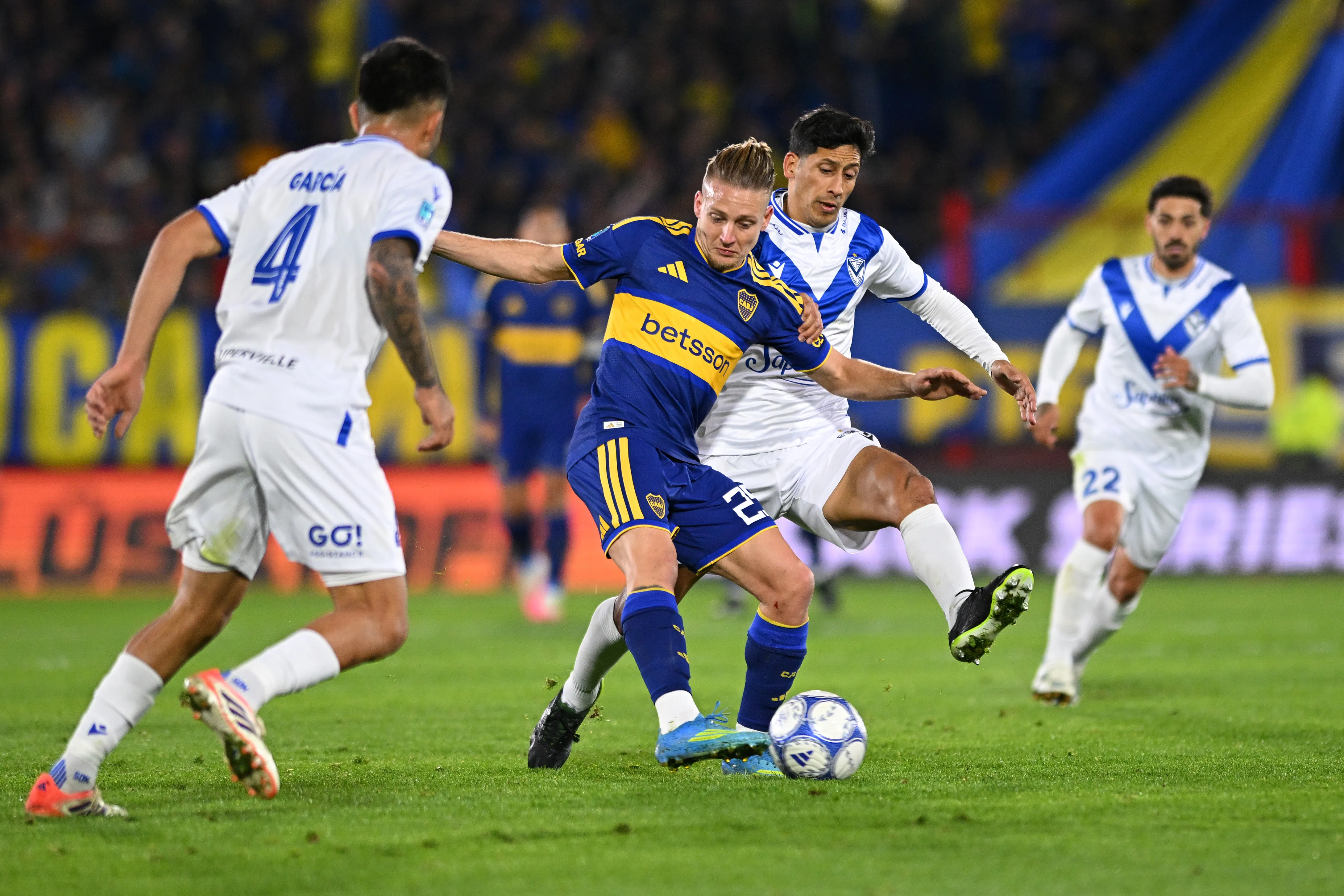 El último encuentro entre Boca y Vélez. (Foto: Getty)
