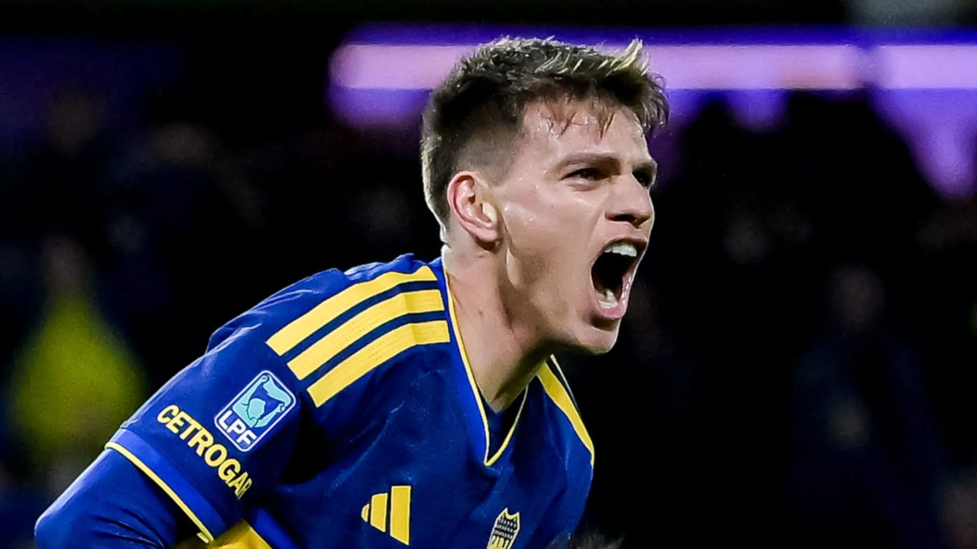 Kevin Zenón gritando un gol en Boca. (Foto: Getty)