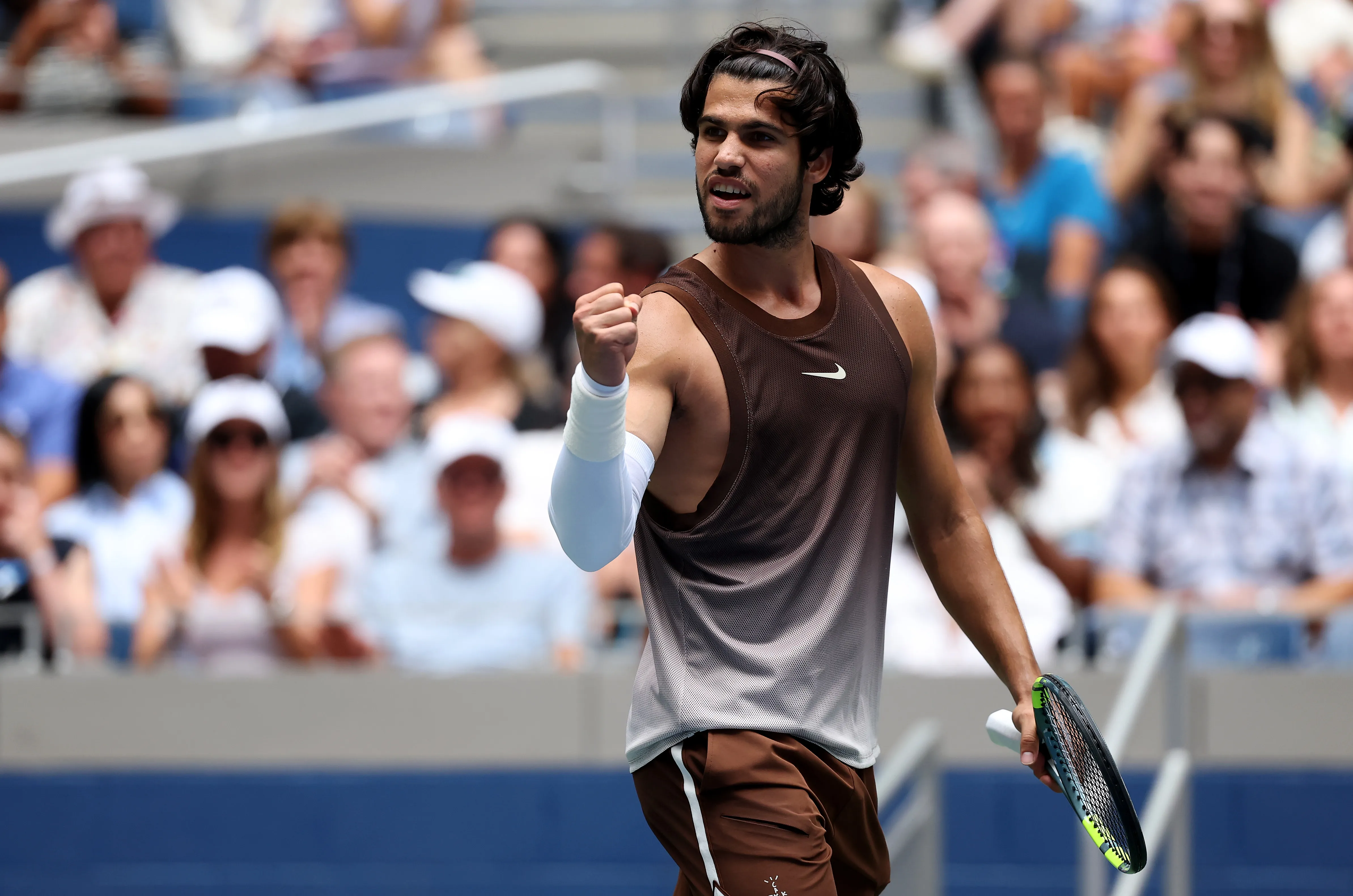 Carlos Alcaraz inició con el pie derecho en el US Open 2026. (Foto: Getty).