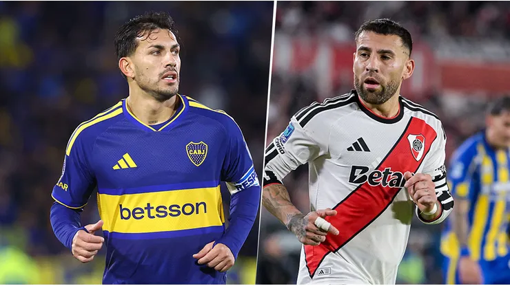 Leandro Paredes y Nicolás Otamendi, de Boca y River.