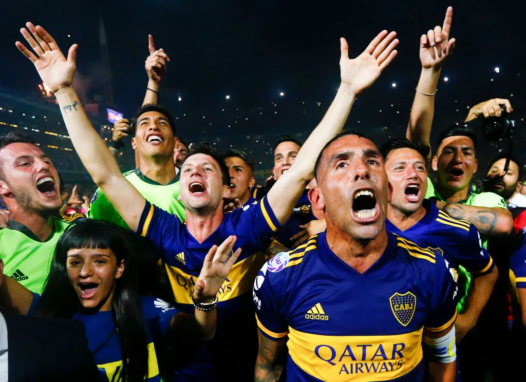 Carlos Tevez, durante su última etapa en Boca. (Getty Images)