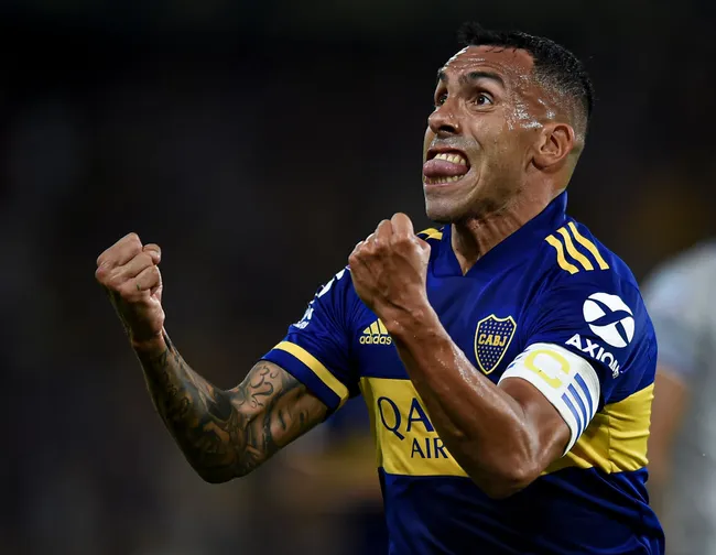 Carlos Tevez, durante su última etapa en Boca. (Getty Images)