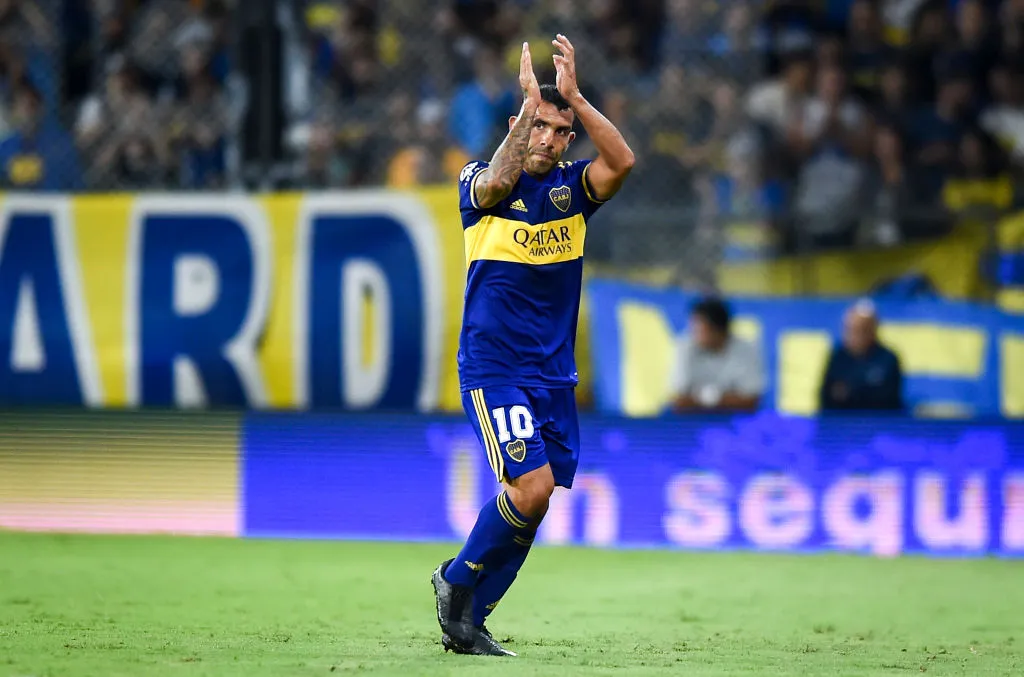 Carlos Tevez, durante su última etapa en Boca. (Getty Images)