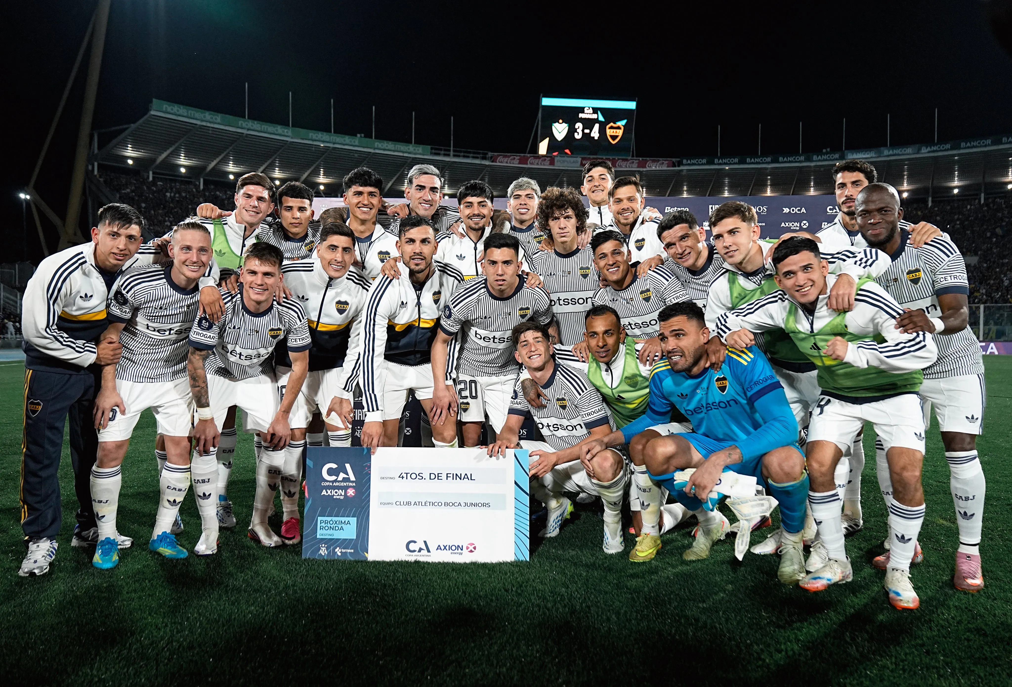 Boca celebra el pase a cuartos de final. (Foto: Prensa Boca).