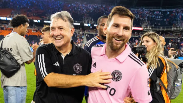 Lionel Messi y Gerardo Martino, en la MLS.
