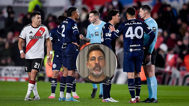 La protesta de los jugadores visitantes.