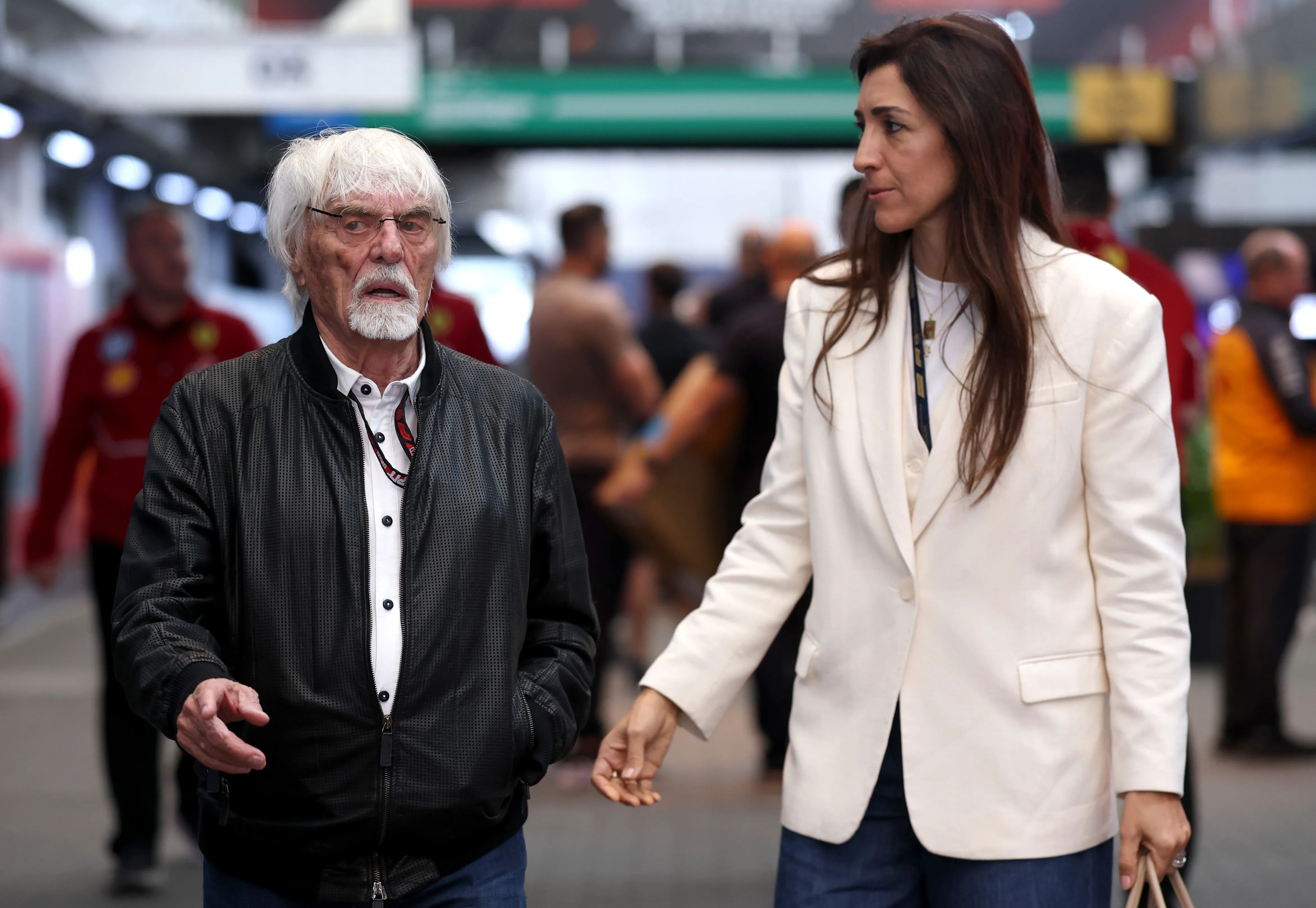 Ecclestone y su esposa Fabiana. (Foto: Getty)