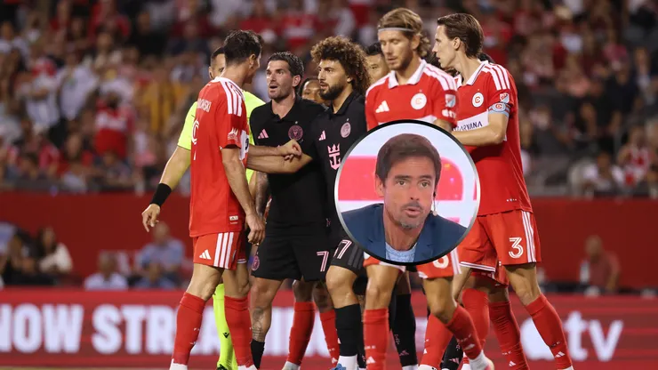 El cruce entre Rodrigo De Paul y Robert Lewandowski.