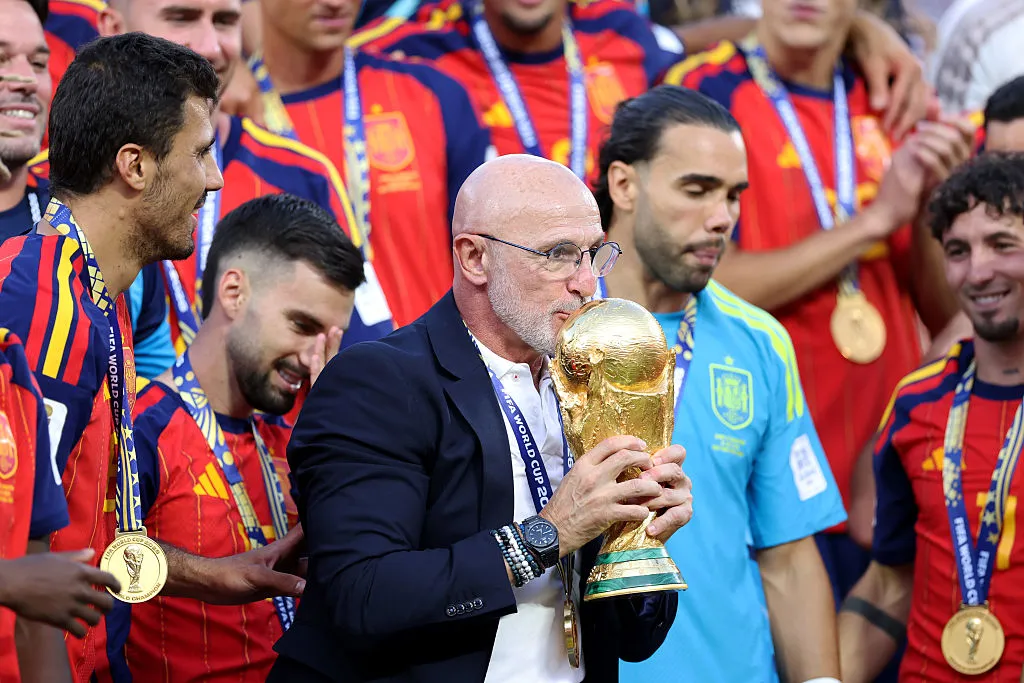 Luis de la Fuente en la Selección de España. (Getty Images)