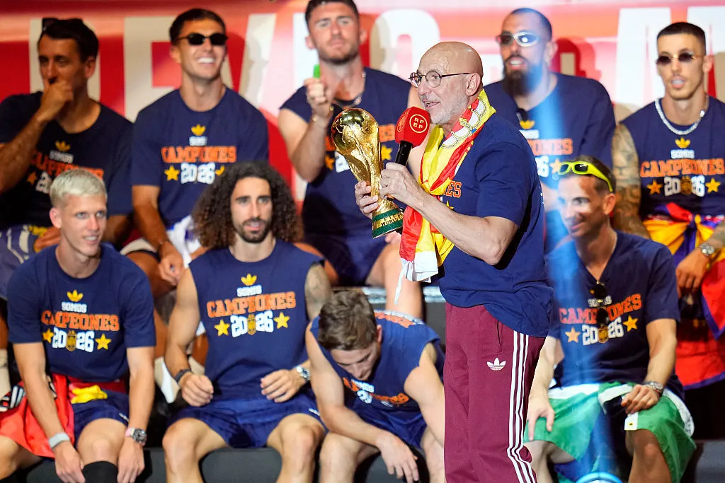 Luis de la Fuente en la Selección de España. (Getty Images)