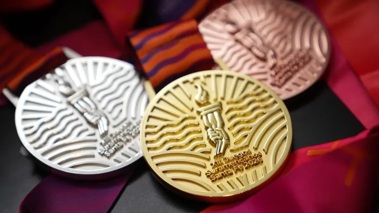 Las medallas de oro, plata y bronce de los Juegos Suramericanos 2026.