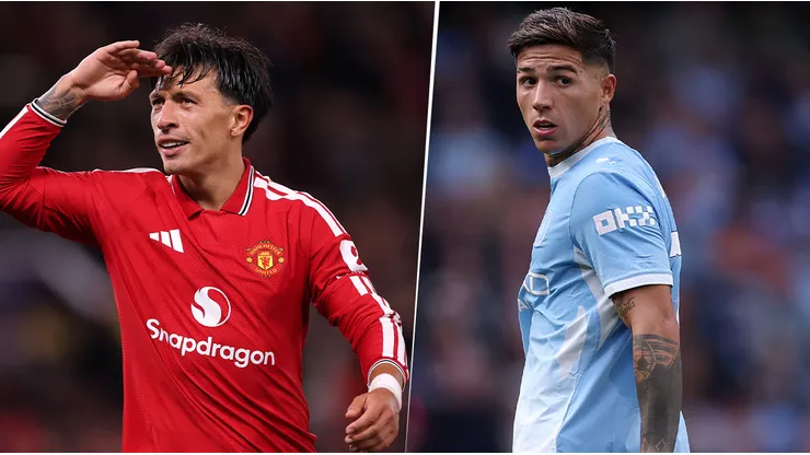 Lisandro Martínez y Enzo Fernández se enfrentan en el clásico de Manchester.