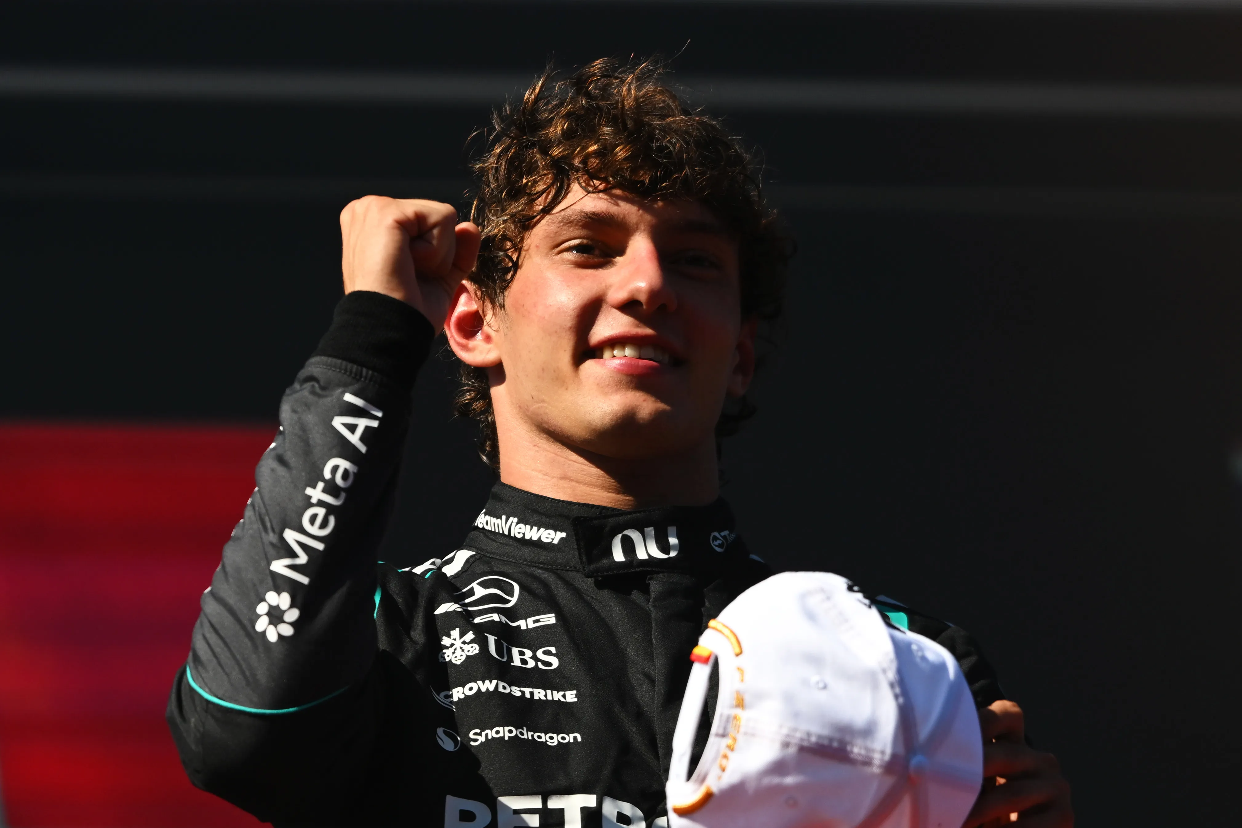 Kimi Antonelli ganó la primera carrera en Madring (Getty Images)