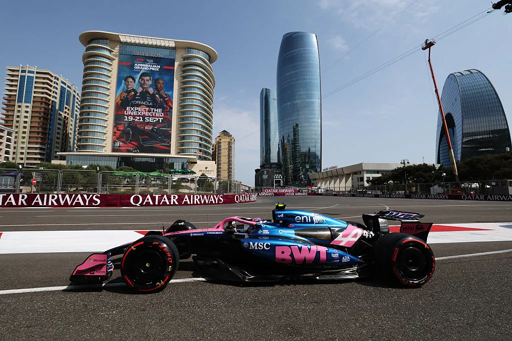 Franco Colapinto en el Gran Premio de Azerbaiyán de 2025. (Getty Images)